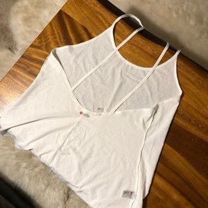 Zella Laser Cut Strappy Back Tank